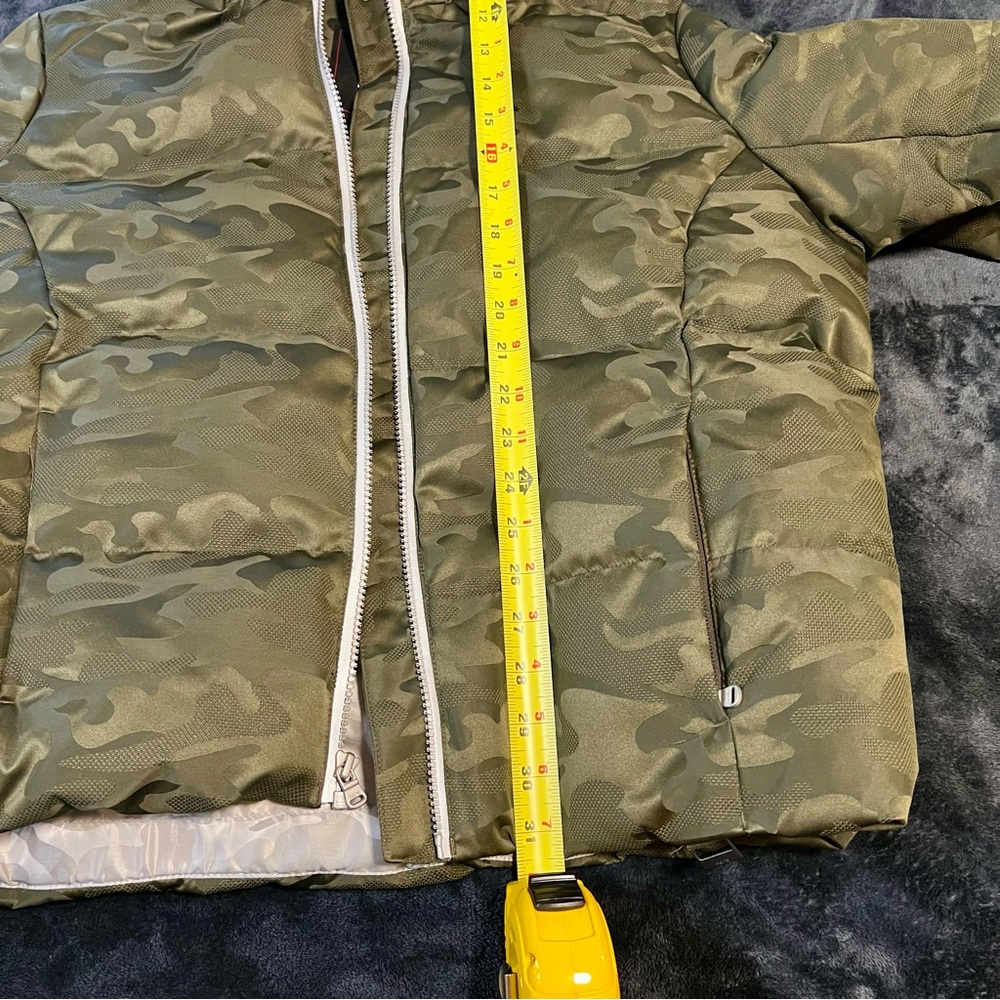 FERA Women’s Chloe Camo Down Ski Winter‎ Snow Parka Hooded Zipper Jacket Size 10 - Picture 12 of 16